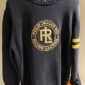 Vintage Polo Jeans Co. Ralph Lauren Crest Knit Sweater Y2K– Size XL
